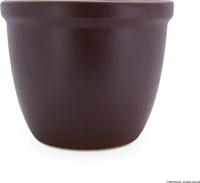 Produktbild von KERAZO Keramik XL Blumentopf Pflanzkübel Pflanztopf Venus 50x43 cm robust, dickwandig, frostfest, Farbe: BRAUN-MATT