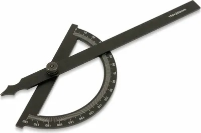 Produktbild von DAYTOOLS Halbkreis-Winkelmesser HWM-200, 180°, 150x200 mm