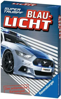 Produktbild von 32 Blatt Ravensburger Kinder Kartenspiel Supertrumpf Blaulicht 20305