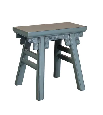 Produktbild von Fine Asianliving Chinesischer Hocker Massivholz Stühle Handgemacht Orientalischer Asiat Stil Japanische Möbel Wohnzimmer Schlafzimmer 50 x 47 x 23cm