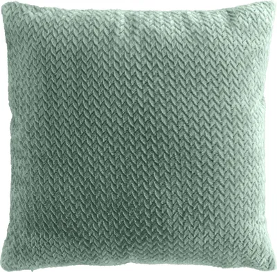 Produktbild von Dekokissen eukalyptus 45x45cm, aus Flannel und Polyester, mit Polyesterfüllung