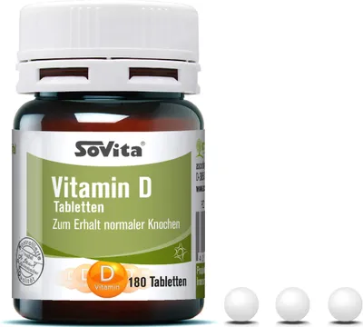 Produktbild von Sovita care Vitamin D, 180 St TAB
