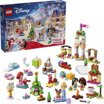 Productafbeelding van LEGO Disney Prinsessen Adventskalender 2026, Bouwset, Geschikt voor kinderen vanaf 5 jaar, Kunststof, 290 onderdelen, 380 gram