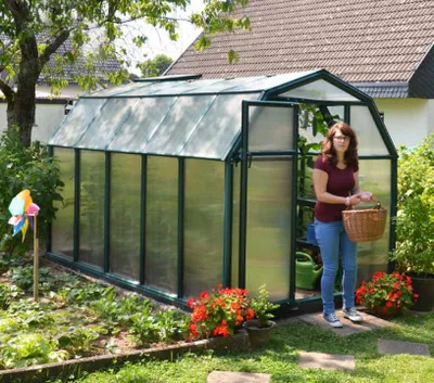Image de Serre de jardin 6.3m² verte - Palram - 702468 - ecogrow