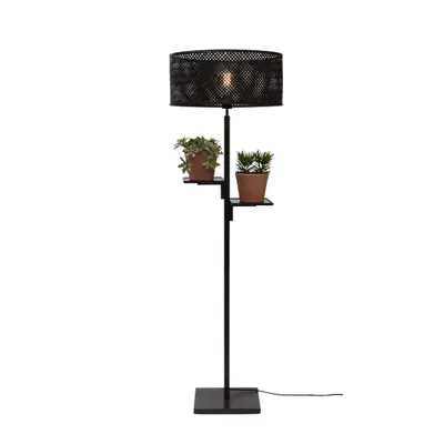 Produktbild von GOOD&MOJO - Stehleuchte Java - Bambus Schwarz - Ø50x158cm für Wohnzimmer, Schlafzimmer