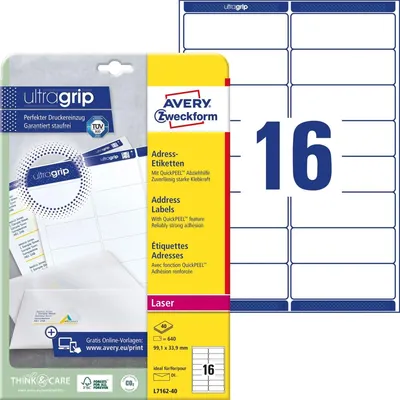 Immagine prodotto di AVERY Zweckform QuickPEEL etichette per indirizzi, 99,1 x 33,9 mm