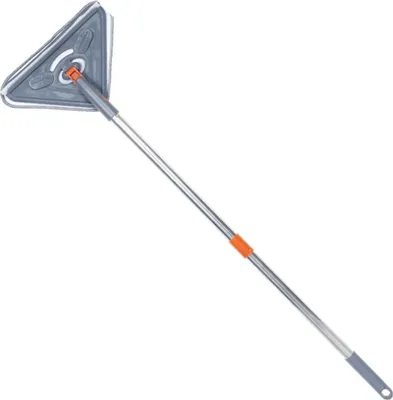 Produktbild von 360° drehbarer, dreieckiger Reinigungsmopp mit verstellbarem Griff, Wand- und Bodenreinigungsmopp