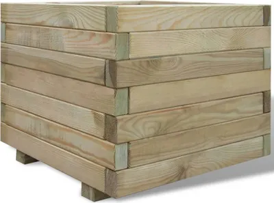 Zdjęcie produktu dla vidaXL Podwyższone łóżko 50x50x40 cm drewniane kwadratowe