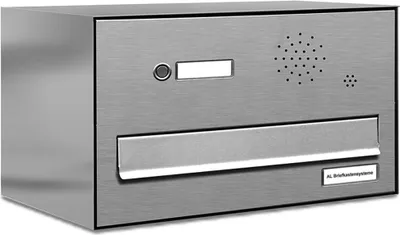 Produktbild von 1er V2A Edelstahl Briefkastenanlage für Tür- Zaundurchwurf Klingel