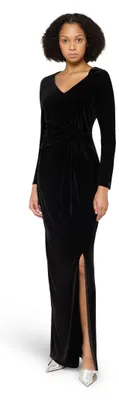 Produktbild von Vera Mont Damen Abendkleid Langarm 38, Schwarz