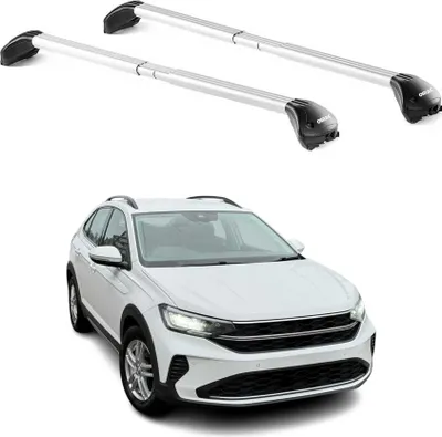 Image de Barres de toit transversales pour VW Taigo 2022-2025 5P Gris Argenté 2x ABE