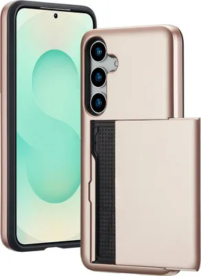 Image de imoshion Coque arrière avec porte-cartes pour le Samsung Galaxy S25 Plus - Or rose
