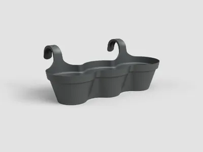 Produktbild von Blumentopf Artevasi 639343 Anthrazit Dunkelgrau Kunststoff Rund 30,5 x 54 x 28 cm