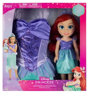 Produktbild von Jakks Pacific Disney Arielle Die Meerjungfrau Puppe + Kostüm 38 Cm Rosa  Rosa One Size
