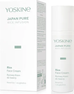 Productafbeelding van YOSKINE Japan Pure Rice Infusion, hydraterende en verzachtende gezichtscrème op basis van rijst, 50 ml