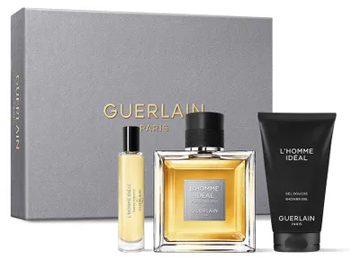 Zdjęcie produktu dla Guerlain L'Homme Idéal 100 ml EdT Zestaw zawierający EdT Spray, Mini Edt i żel pod prysznic