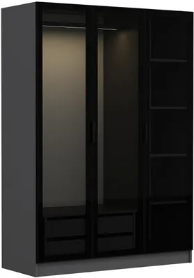 Produktbild von Skye Decor, Kale Anthracite Black - 2272, Kleiderstangen, Anthrazit, 135 x 210 x 52 cm
