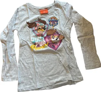 Produktbild von PAW Patrol Langarm- Shirt für Mädchen | Grau | grau,116