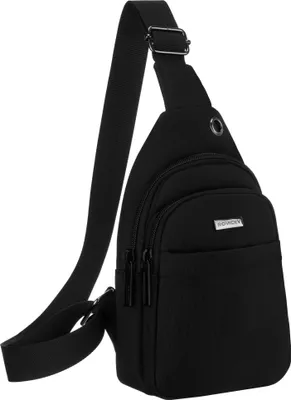 Produktbild von Schwarz Rucksack Modell R-73209-1656, minimalistisches Design, 2 geräumige Fächer, 3 Taschen, 200 g