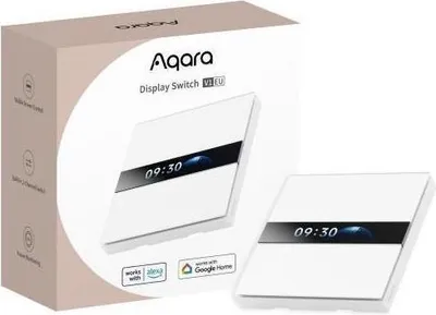 Image de Interrupteur mural Zigbee avec surveillance du courant et écran LCD