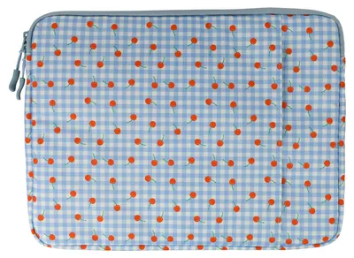 Zdjęcie produktu dla Etui ochronne na laptopa imoshion, wzór "Cherry Check", rozmiar 13-14 cali