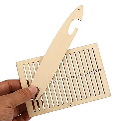 Weefstoelset 2 Stück mit Weberschiffchen für Armbänder und Gürtel