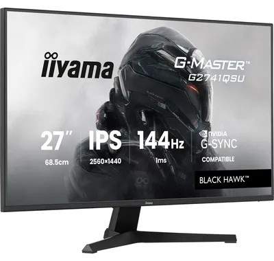 Produktbild von iiyama G-MASTER G2741QSU-B1, 68,6 cm (27"), 2560 x 1440 Pixel, 4K Ultra HD, QLED, 1 ms, Schwarz