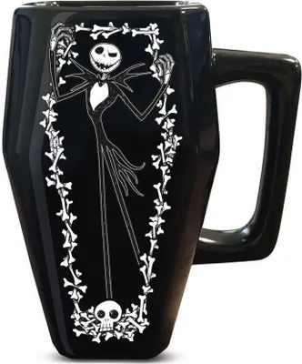 Produktbild von The Nightmare Before Christmas - Kaffeebecher, Sarg, 500ml PM8390 (Einheitsgröße) (Schwarz/Weiß)
