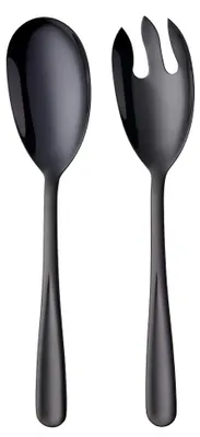 Salatbesteck-Set 2-tlg., 30,5 cm, schwarz, Edelstahl