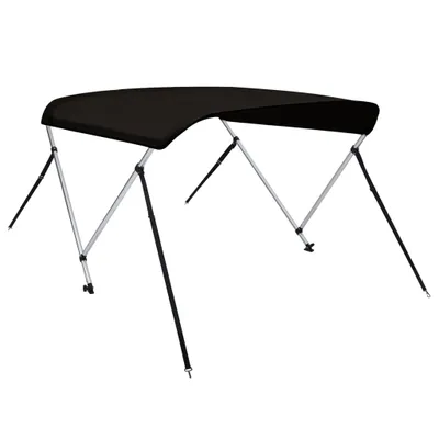 Zdjęcie produktu dla vidaXL 2-Bow Bimini Top Schwarz 150x120x110 cm