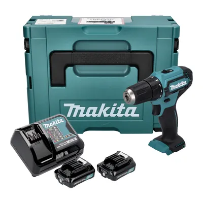 Image de Makita DF 333 DSAJ Perceuse-visseuse sans fil 12 V max. 30 Nm + 2x batterie 2,0 Ah + chargeur + Makpac