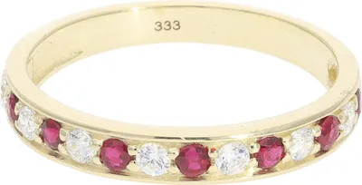 Produktbild von Rubin Ring Gold 333 Zirkonia JL39-07-0872 JuwelmaLux Größe 54