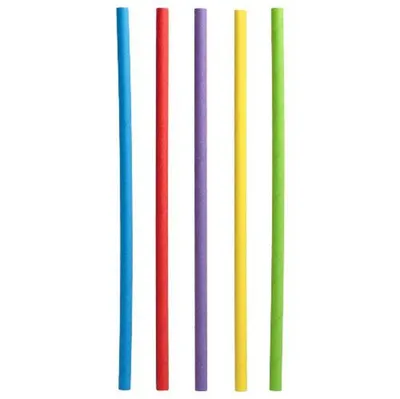Produktbild von Papstar Shake-Halme aus Papier Ø 8 mm · 25 cm farbig sortiert 6 x 500 Stück