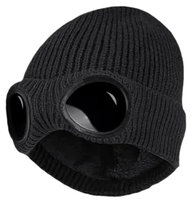 Produktbild von Sturmmütze Skimütze Strickmütze - Schwarz - S/M - Herbst und Winter