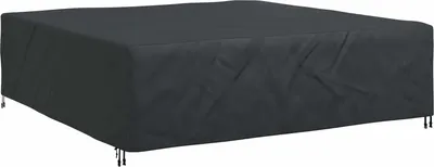 Immagine prodotto di vidaXL Copridivano nero a tinta unita 260 x 260 x 70 cm 420D
