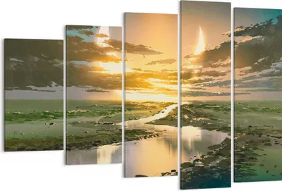 Produktbild von Bild auf Leinwand - Leinwandbild - natur natur - 150x100cm - Wand Bild - Wanddeko - Wandbilder - Leinwanddruck - Bilder - Kunstdruck - Wanddekoration - Leinwand bilder - Wandkunst - EG150x100-4042