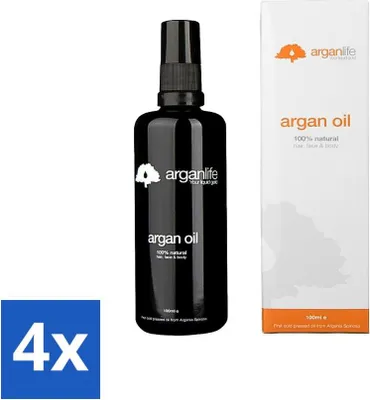 Produktbild von Arganlife – Arganöl – Leave-In-Conditioner – Spendet Feuchtigkeit und pflegt – 100 ml - Vorteilspack - 4 Stücke