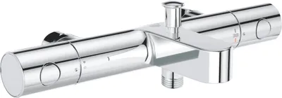 Zdjęcie produktu dla GROHE Grohtherm 800 Cosmopolitan, Chrom, Ściana, Zawory obrotowe, Podwójny, 1/2, 43 °C