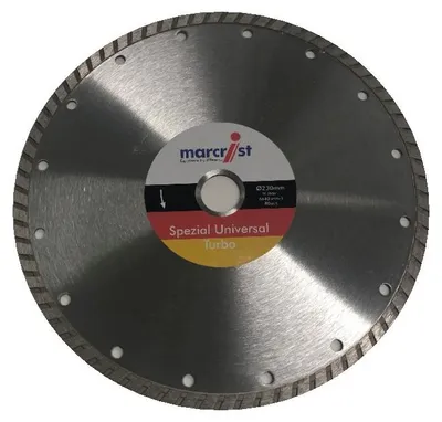 Produktbild von Marcrist Diamanttrennscheibe Diamantscheibe Universal Turbo 230 x 22,23 mm