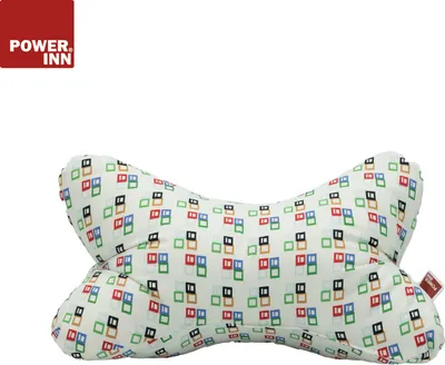 Produktbild von POWER INN Leseknochen | Bunte Blöcke | Nackenkissen | Reisekissen