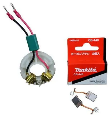 Produktbild von Makita  Original Kohlebürstenhalter  638614-1 638993-7+ Kohlebürsten CB 448 für BDF444, BDF454, BHP444