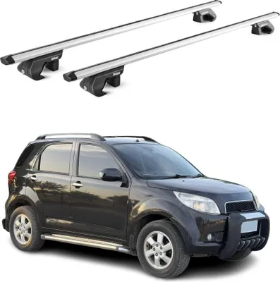 Image de Barres de toit transversales ABE pour Daihatsu Terios 2006-2016 5 P Alu Gris 2x