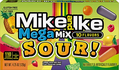 Produktbild von Mike and Ike Mega Mix Sour (12 x 120g)
