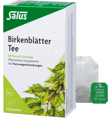 Produktbild von Salus Birkenblätter, Arzneitee, Betulae folium,  15 St