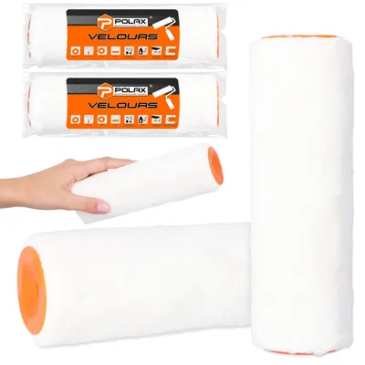 Produktbild von Polax 2x Farbwalzenbezug 18 cm für Wände & Decken