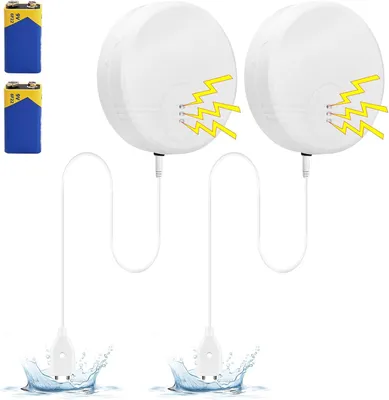 Produktbild von 2 STK Wasser Alarmanlage Wassermelder Wasserwächter Wasser Detektor Sensor 135dB
