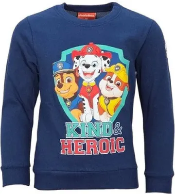 Produktbild von Paw Patrol Chase Rubble Kinder Jungen Pullover Pulli Sweater – Blau / 98