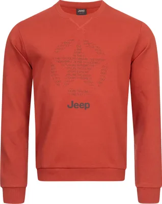 Produktbild von Jeep Herren Rundhals-Sweatshirt Star All Orange