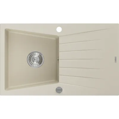 Obrázok produktu pre Mexen Cesar granitový jednokomorový drez s odkvapkávačom 775 x 470 mm, béžová - 6514771010-69