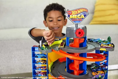 Produktbild von Hot Wheels City HFH03, LKW- & Schienen-Set, 4 Jahr(e), Kunststoff, Mehrfarbig